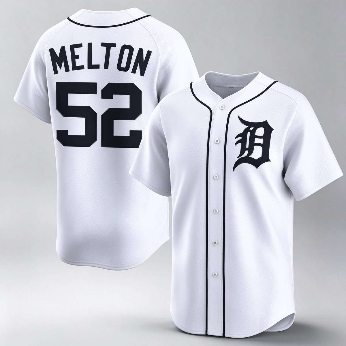 Detroit Tigers #52 Troy Melton White 2024 Home Limited Stitched Baseball Jersey