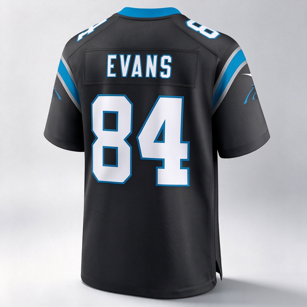 C.Panthers #84 Mitchell Evans Black Team Game Stitched Football American Jersey