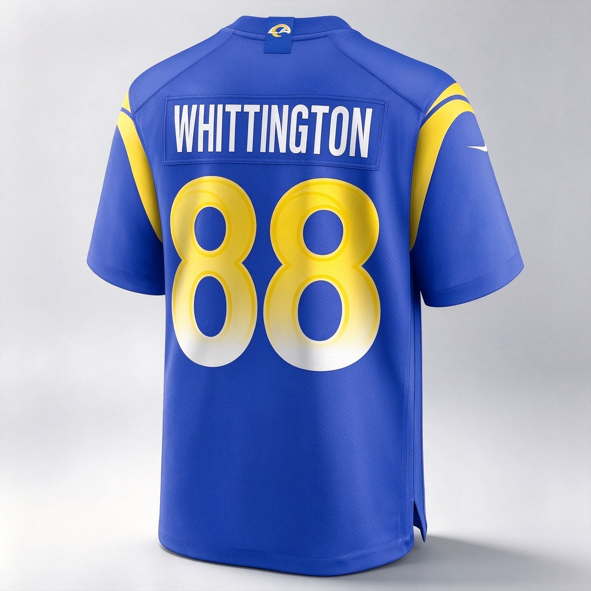 LA.Rams #88 Jordan Whittington Royal Team Game Football Jersey Marou