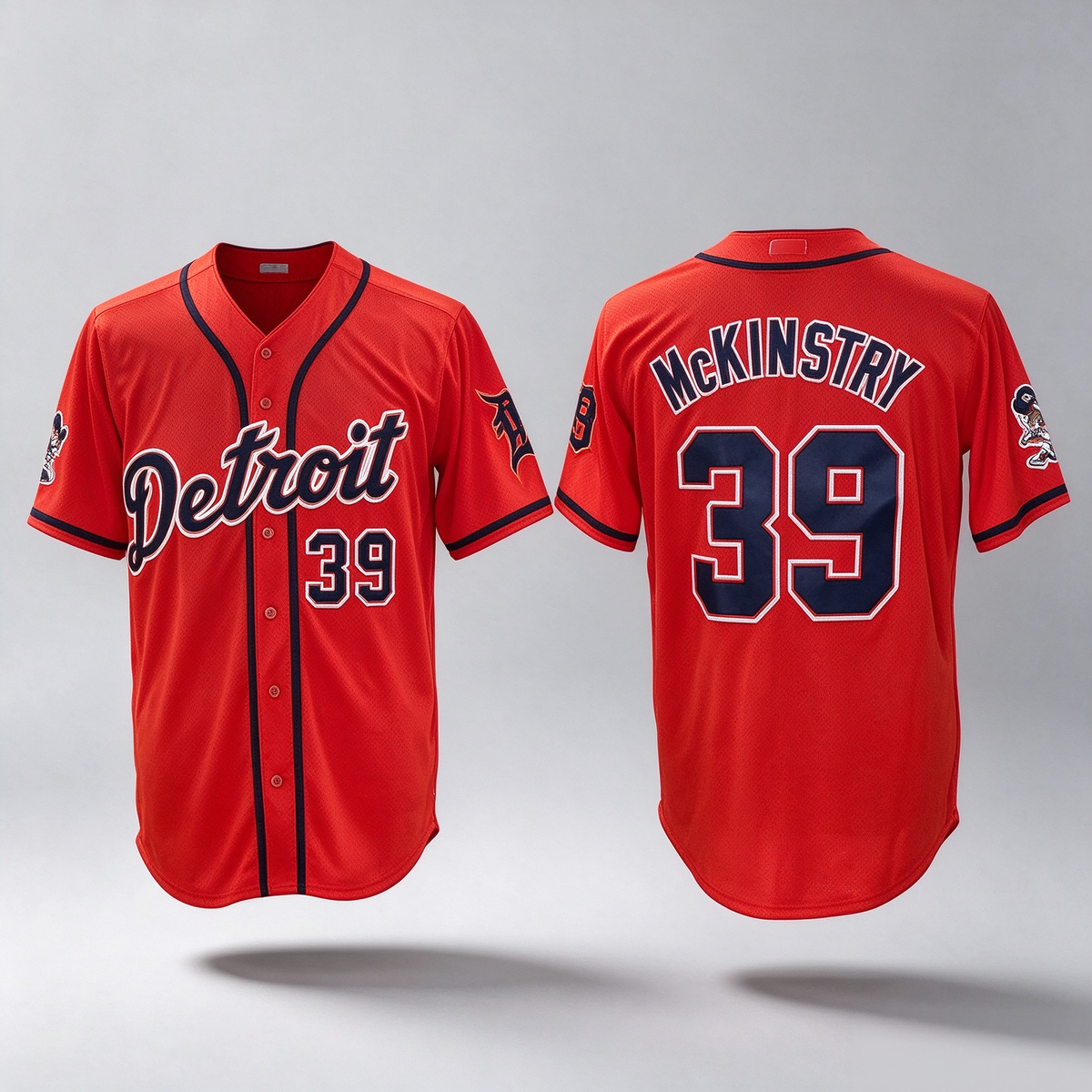 Detroit Tigers #39 Zach McKinstry Orange With Patch Vapor Premier Limited Stitched Baseball Jersey