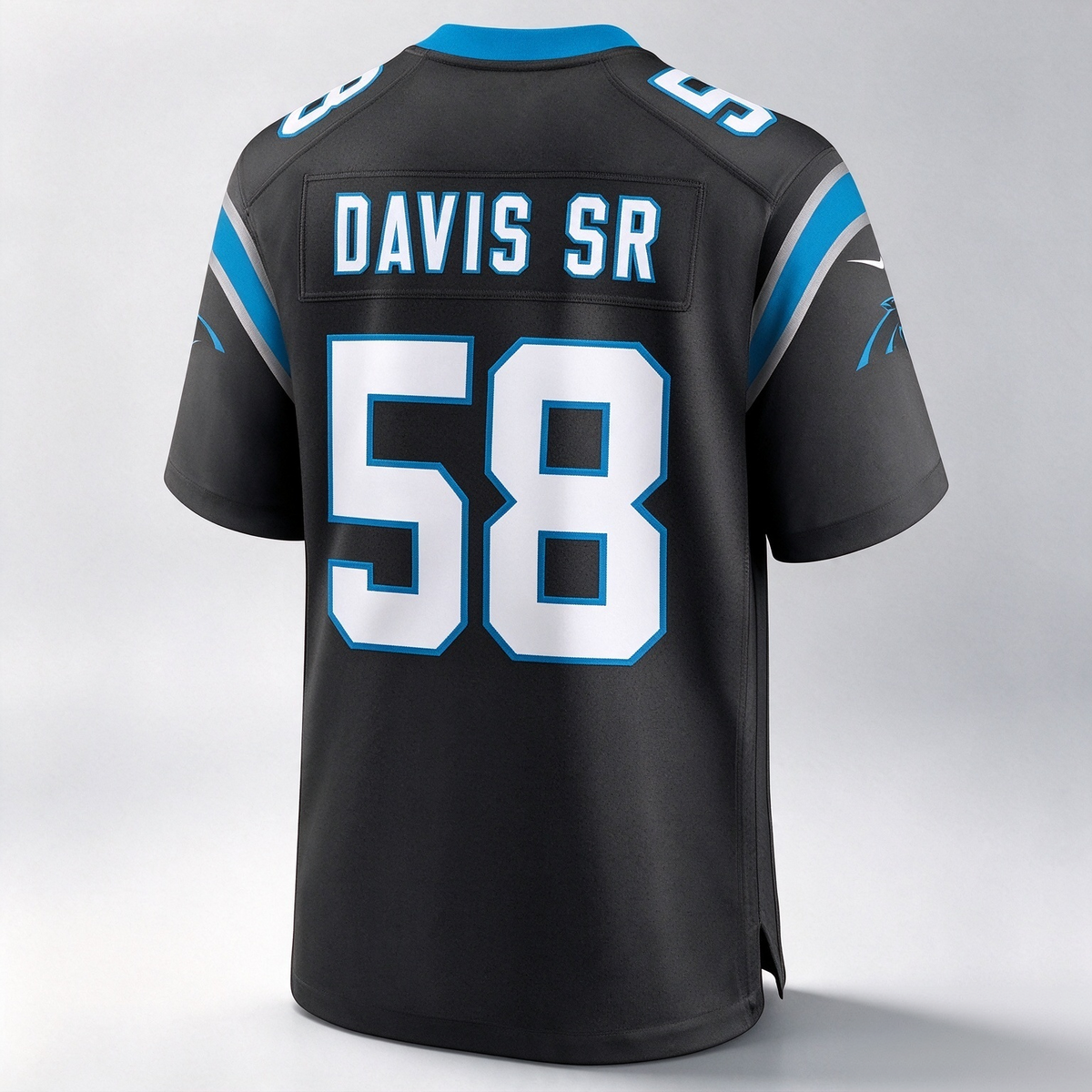 C.Panthers #58 Thomas Davis Sr. Black Team Retired Game Stitched Football American Jersey