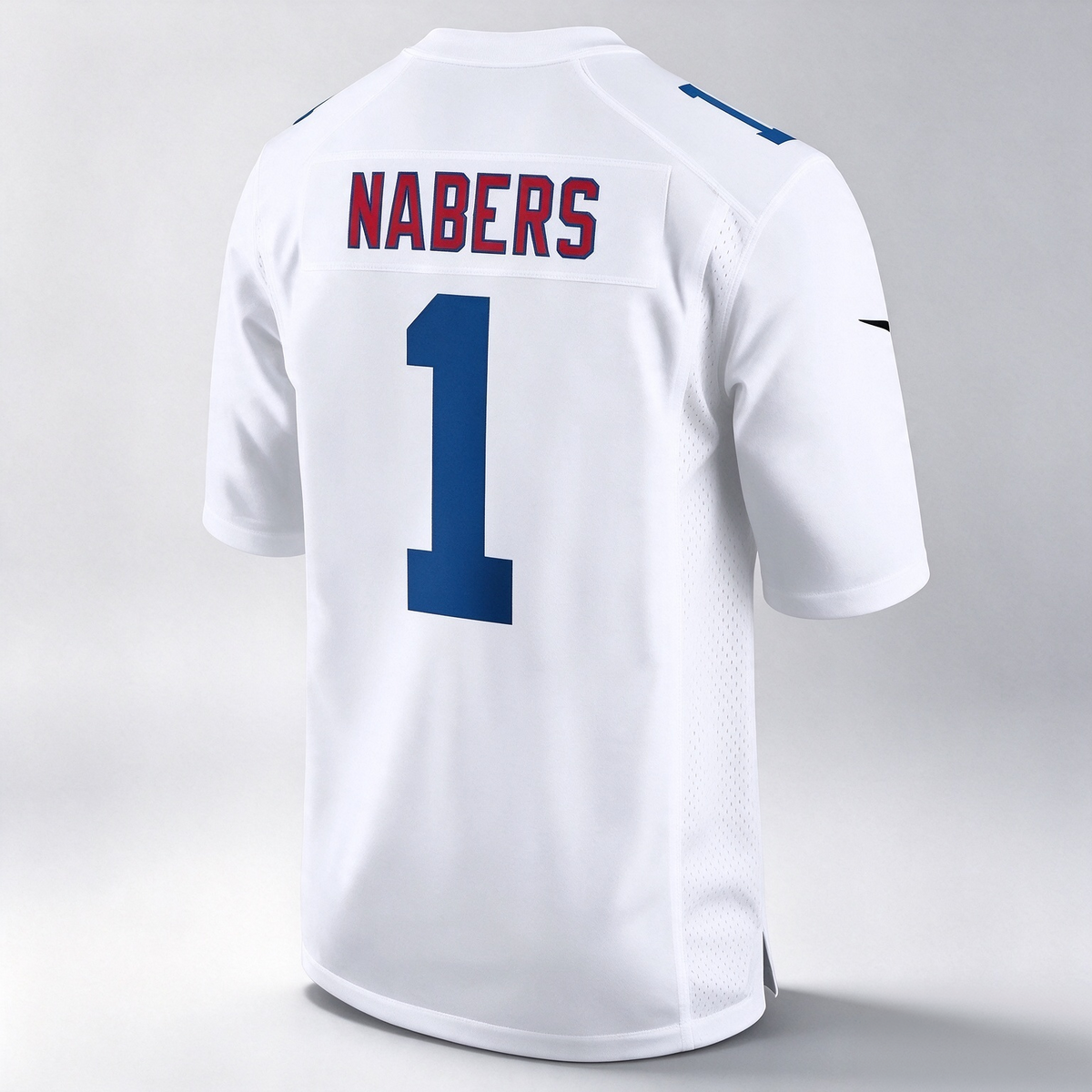 NY.Giants #1 Malik Nabers Tundra White Fashion Football Jersey