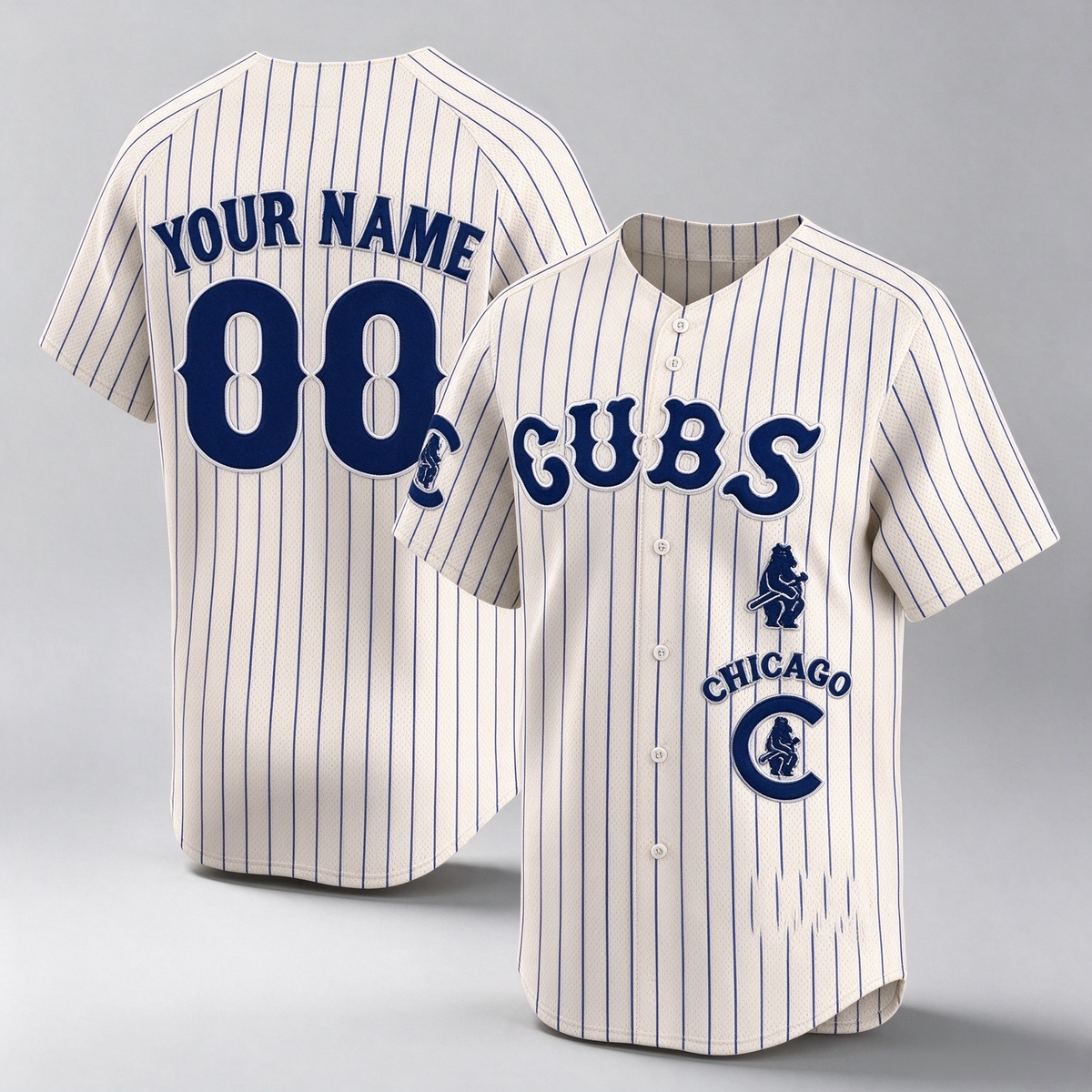 Chicago Cubs Special Vapor Premier Limited Custom Jersey ¨C All Stitched-Cream Pinstripe Baseball Jersey
