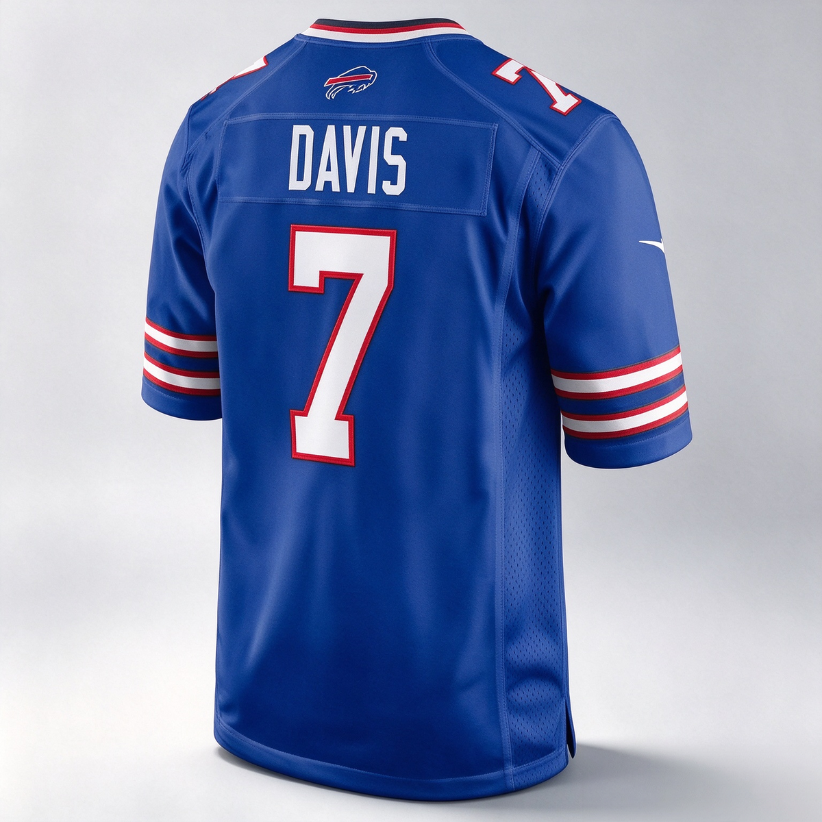 B.Bills #7 Ray Davis Royal Team Game Stitched Football American Jersey