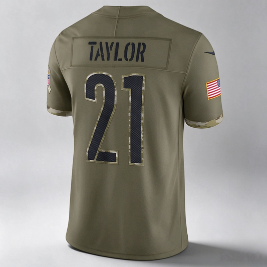 W.Commanders #21 Sean Taylor Olive 2022 Salute To Service Retired Player Limited Jersey Stitched American Football Jerseys