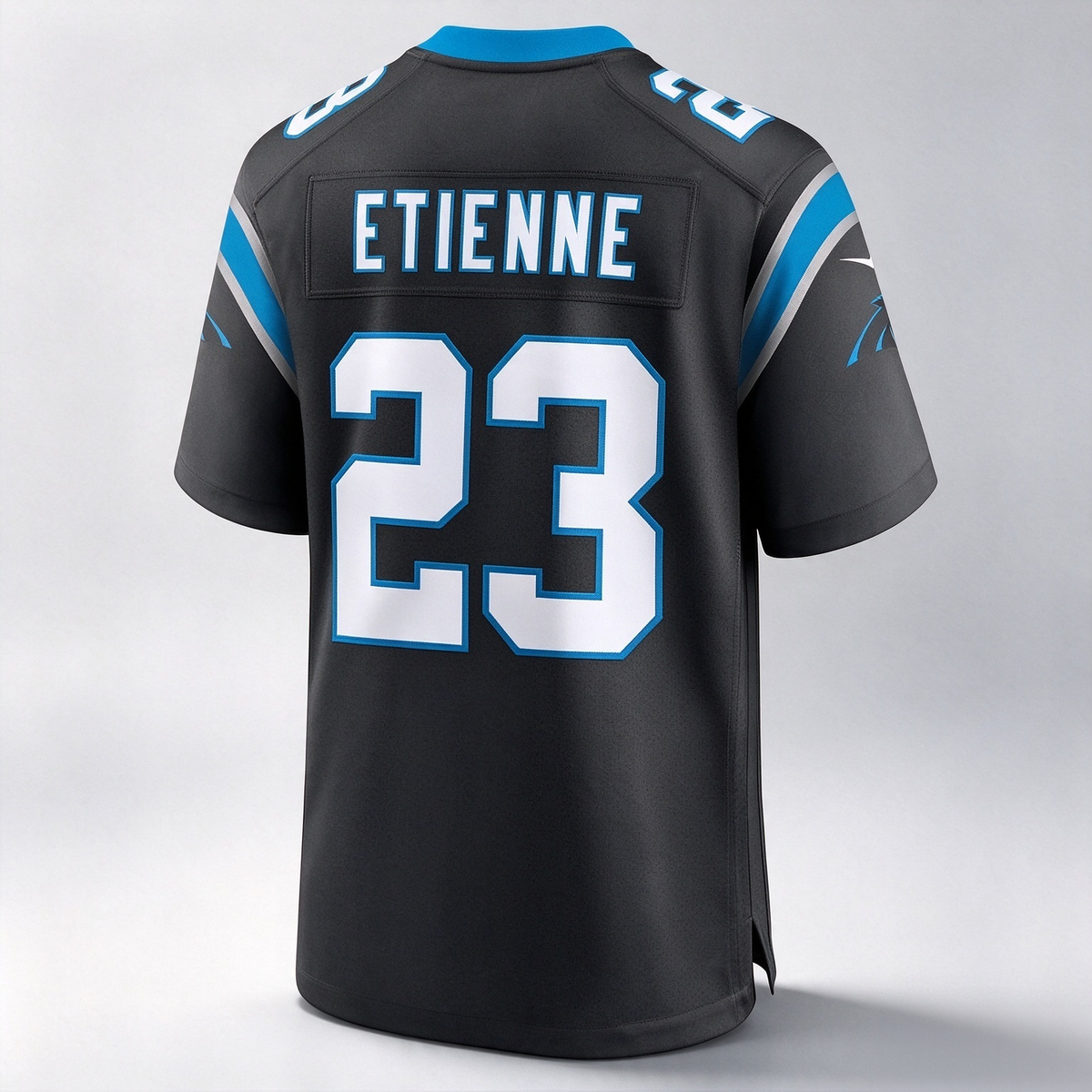 C.Panthers #23 Trevor Etienne Black Team Game Stitched Football American Jersey