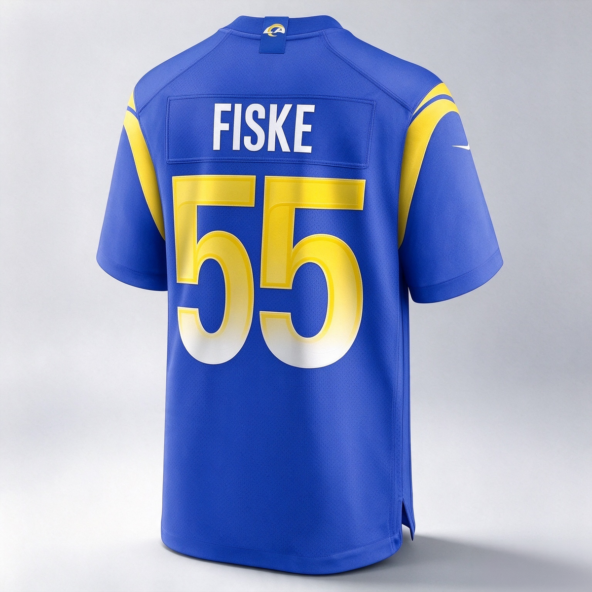 LA.Rams #55 Braden Fiske Royal Team Game Football Jersey Marou