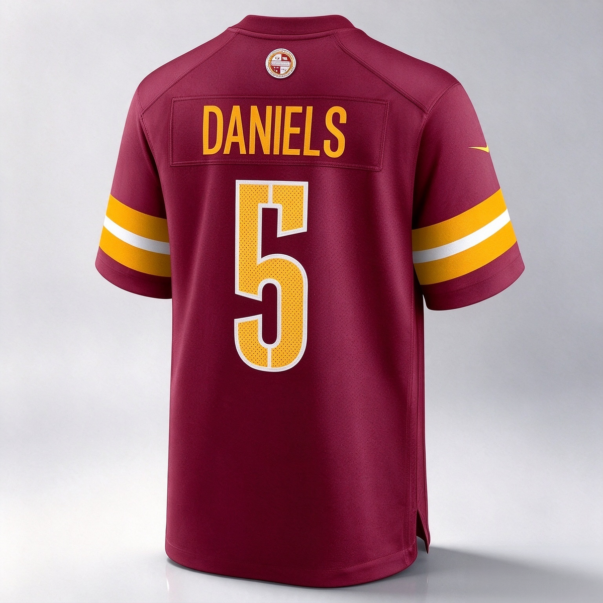 W.Commanders #5 Jayden Daniels 2024 Draft First Round Pick Player Game Jersey - Burgundy American Football Jerseys