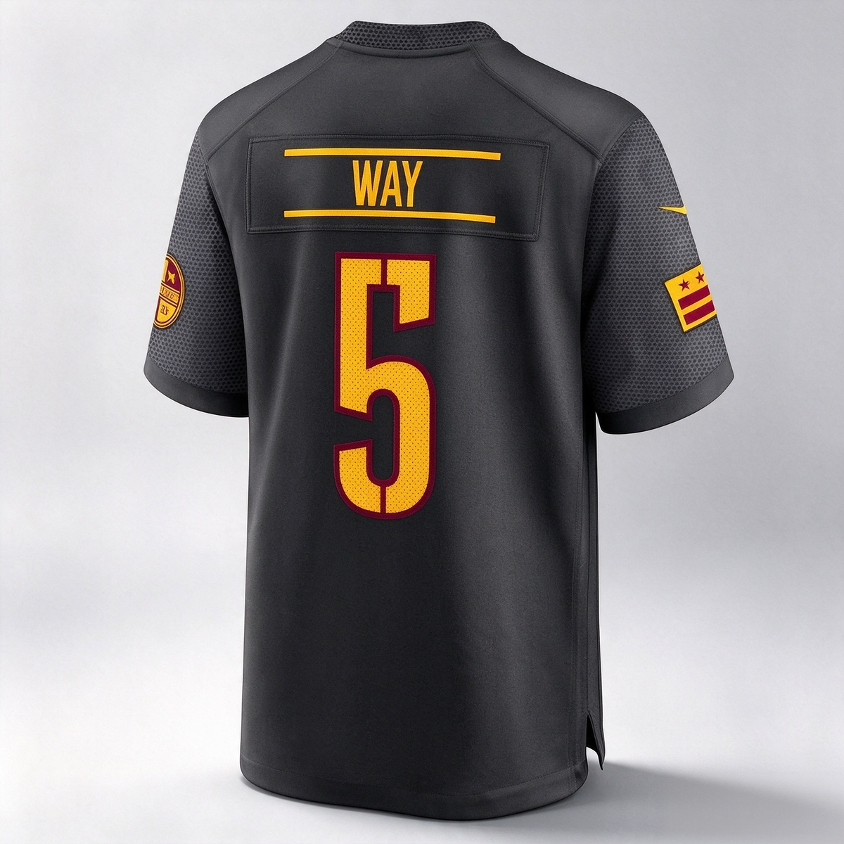 W.Commanders #5 Tress Way Black Alternate Game Player Jersey Stitched American Football Jerseys