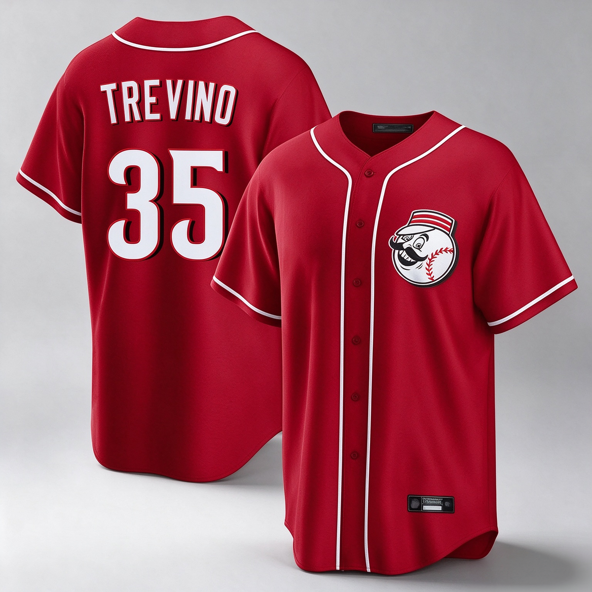 Cincinnati Reds #35 Jose Trevino Player Red Game Home Stitched Baseball Jersey