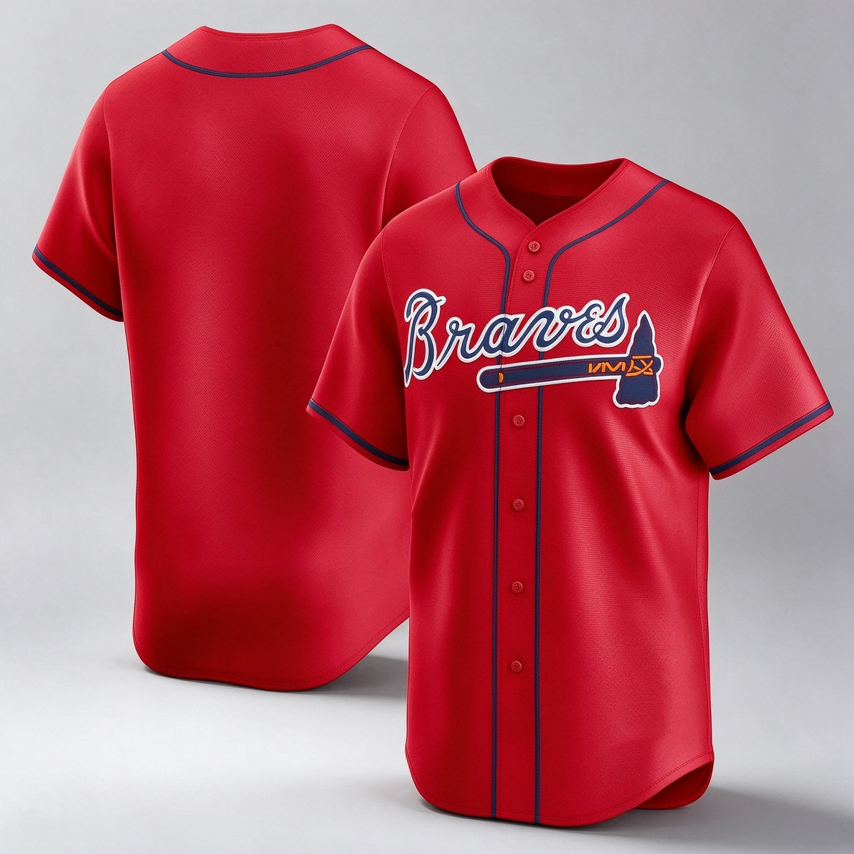 Atlanta Braves Red Alternate Limited Baseball Jersey
