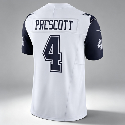 PHIN D.Cowboys #4 Prescott White Team Vapor F.U.S.E. Stitched Game Jerseys