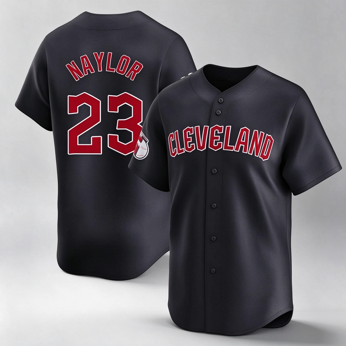 Cleveland Guardians #23 Bo Naylor Player Navy Limited Home Game Stitched Baseball Jersey