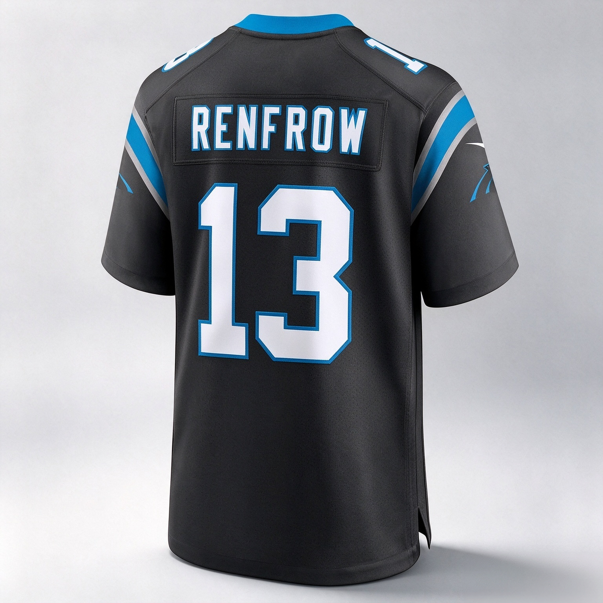 C.Panthers #13 Hunter Renfrow Black Team Game Stitched Football American Jersey