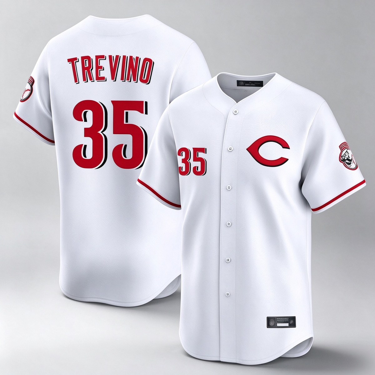 Cincinnati Reds #35 Jose Trevino Player White Limited Home Stitched Baseball Jersey