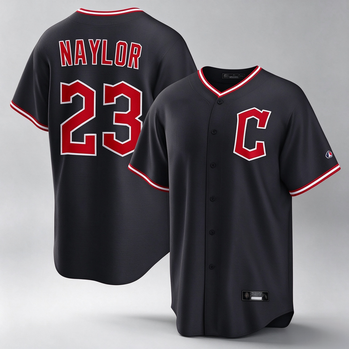 Cleveland Guardians #23 Bo Naylor Player Navy Home Game Stitched Baseball Jersey
