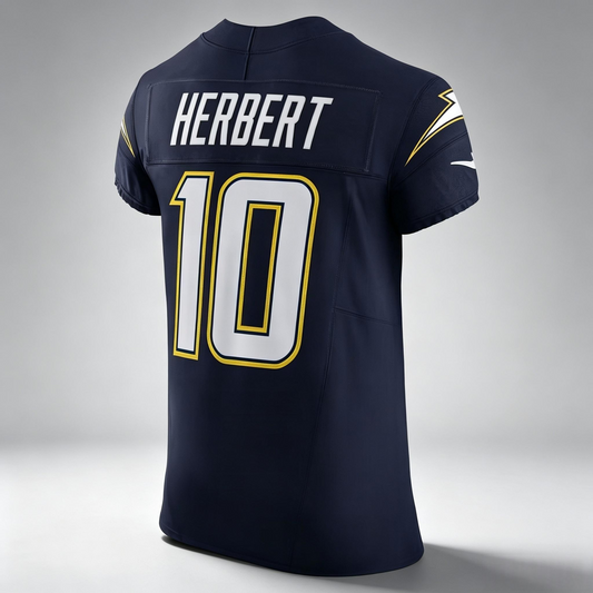 PHIN LA.Chargers #10 Justin Herbert Navy Alternate Super Chargers Game Stitched Jerseys