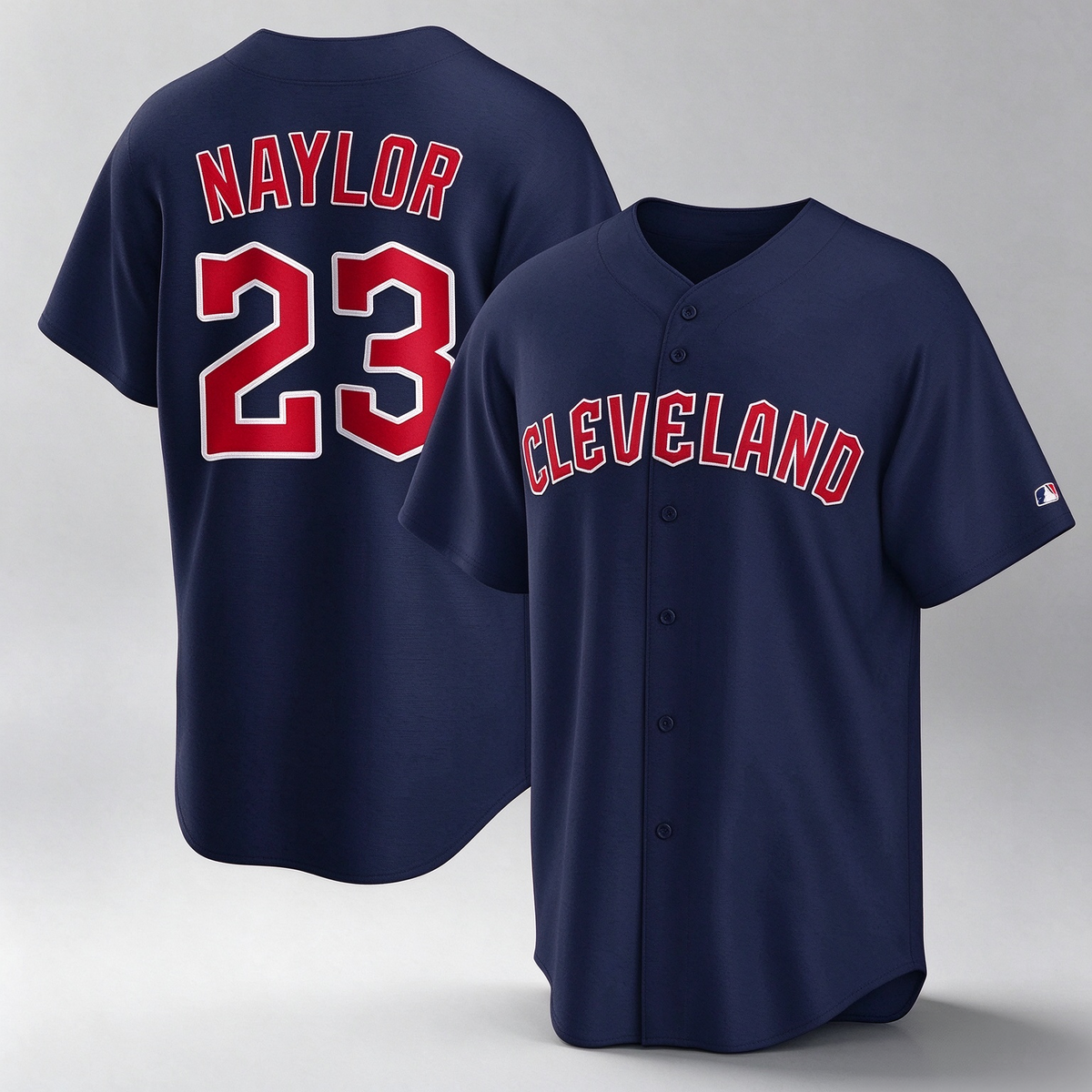 Cleveland Guardians #23 Bo Naylor Player Navy Game Home Stitched Baseball Jersey