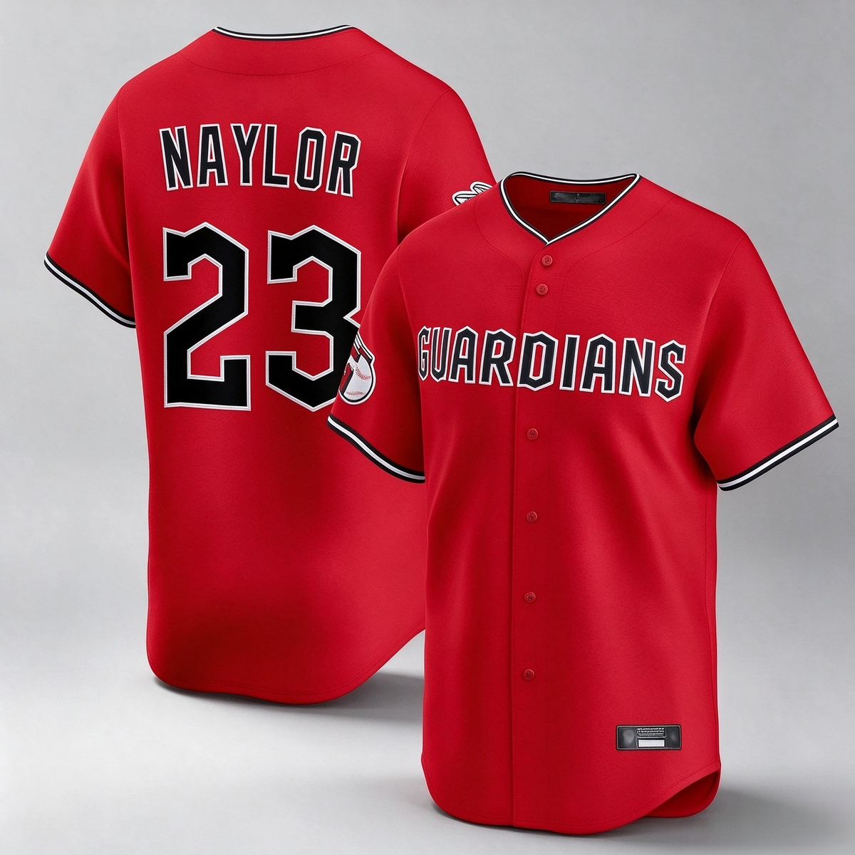 Cleveland Guardians #23 Bo Naylor Player Red Limited Home Stitched Baseball Jersey