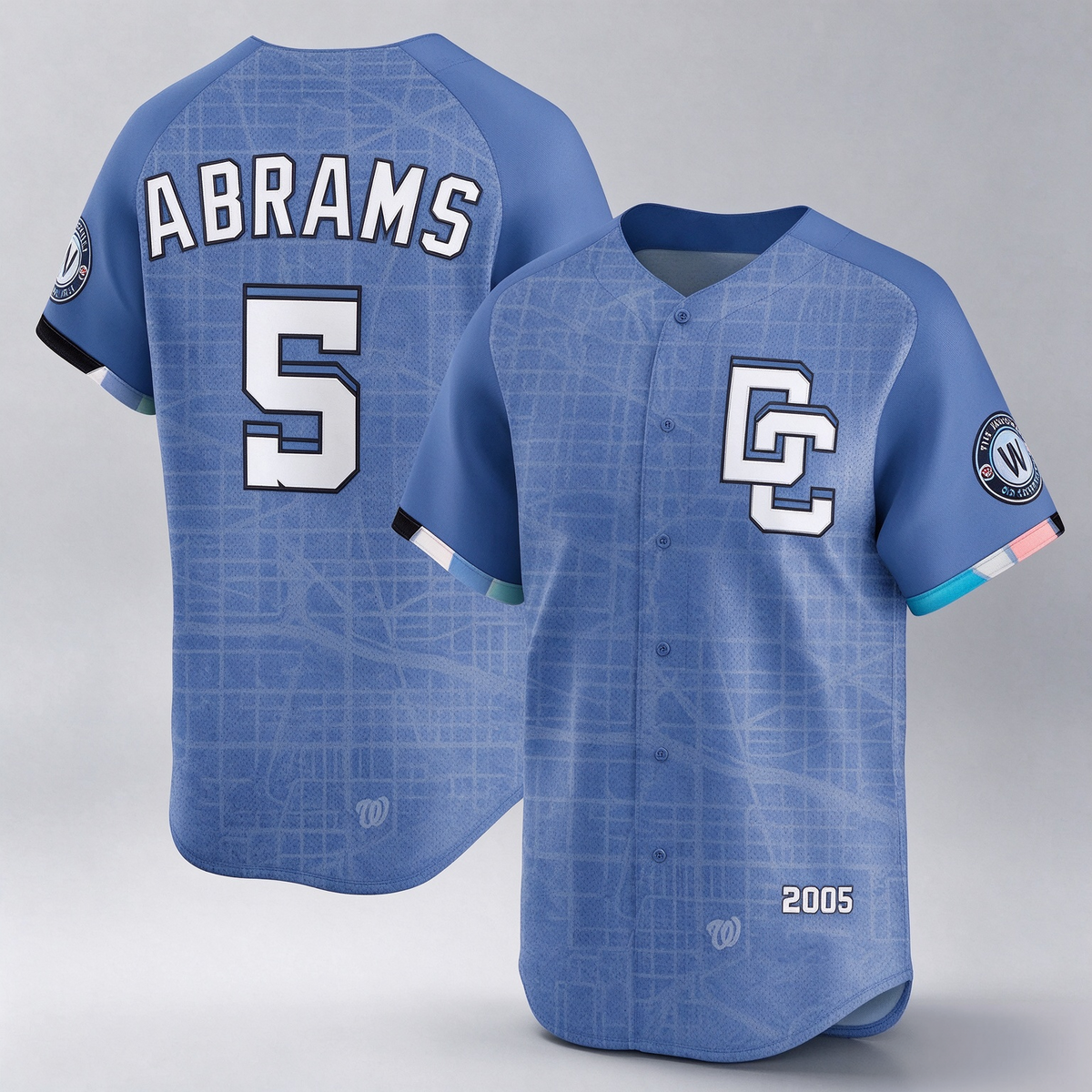 Washington Nationals #5 CJ Abrams Blue 2025 City Connect Limited Baseball Jersey