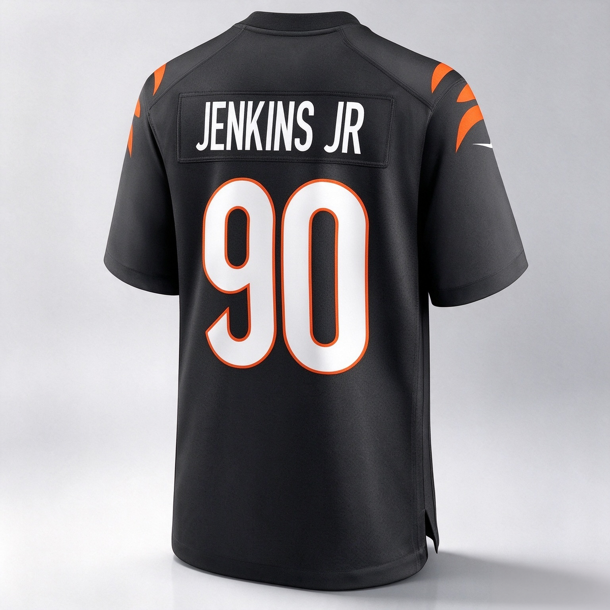 C.Bengals #90 Kris Jenkins Jr. Black Game Stitched Football American Jersey