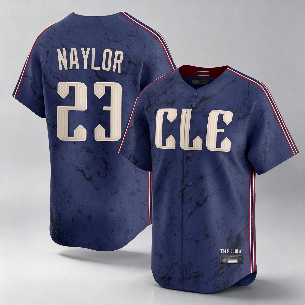 Cleveland Guardians #23 Bo Naylor Player Navy City Connect Limited Home Stitched Baseball Jersey