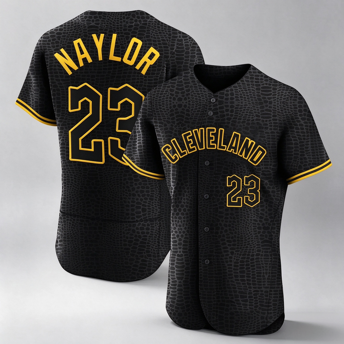 Cleveland Guardians #23 Bo Naylor Player Black Snake Skin City Limited Elite Home Stitched Baseball Jersey