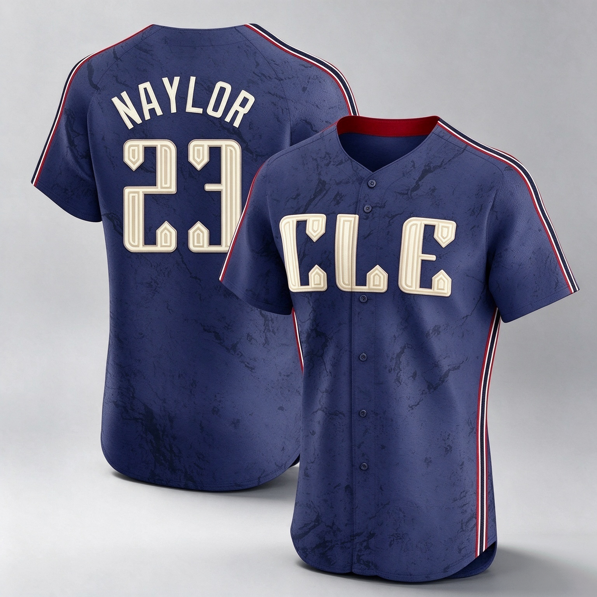 Cleveland Guardians #23 Bo Naylor Player Navy City Connect Limited Elite Home Stitched Baseball Jersey
