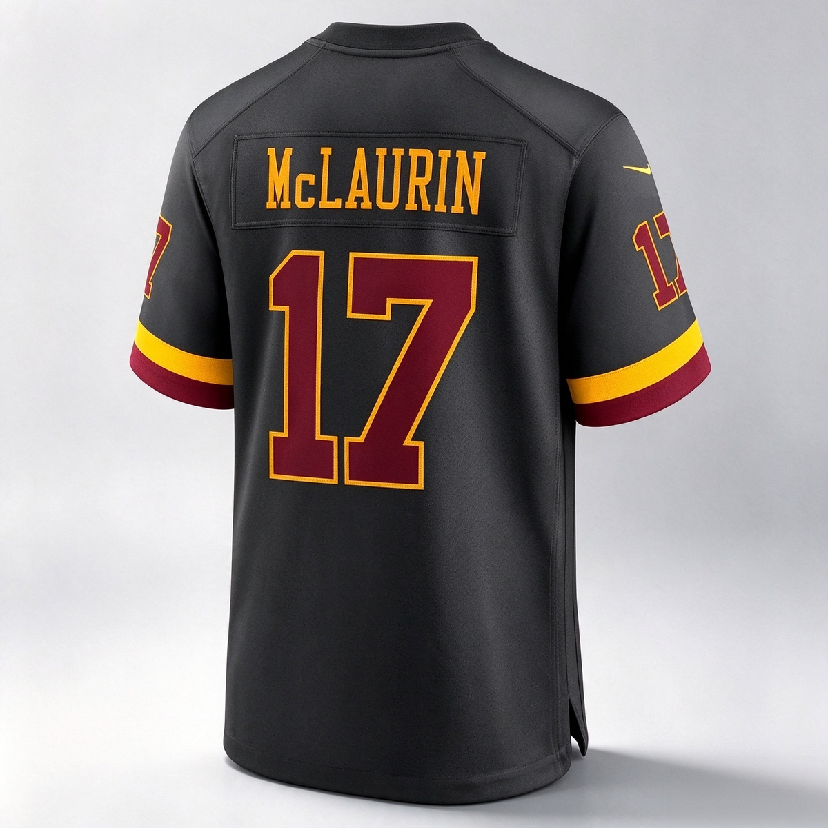 W.Commanders #17 Terry McLaurin Black Hail Raiser Alternate Game Stitched Football American Jersey