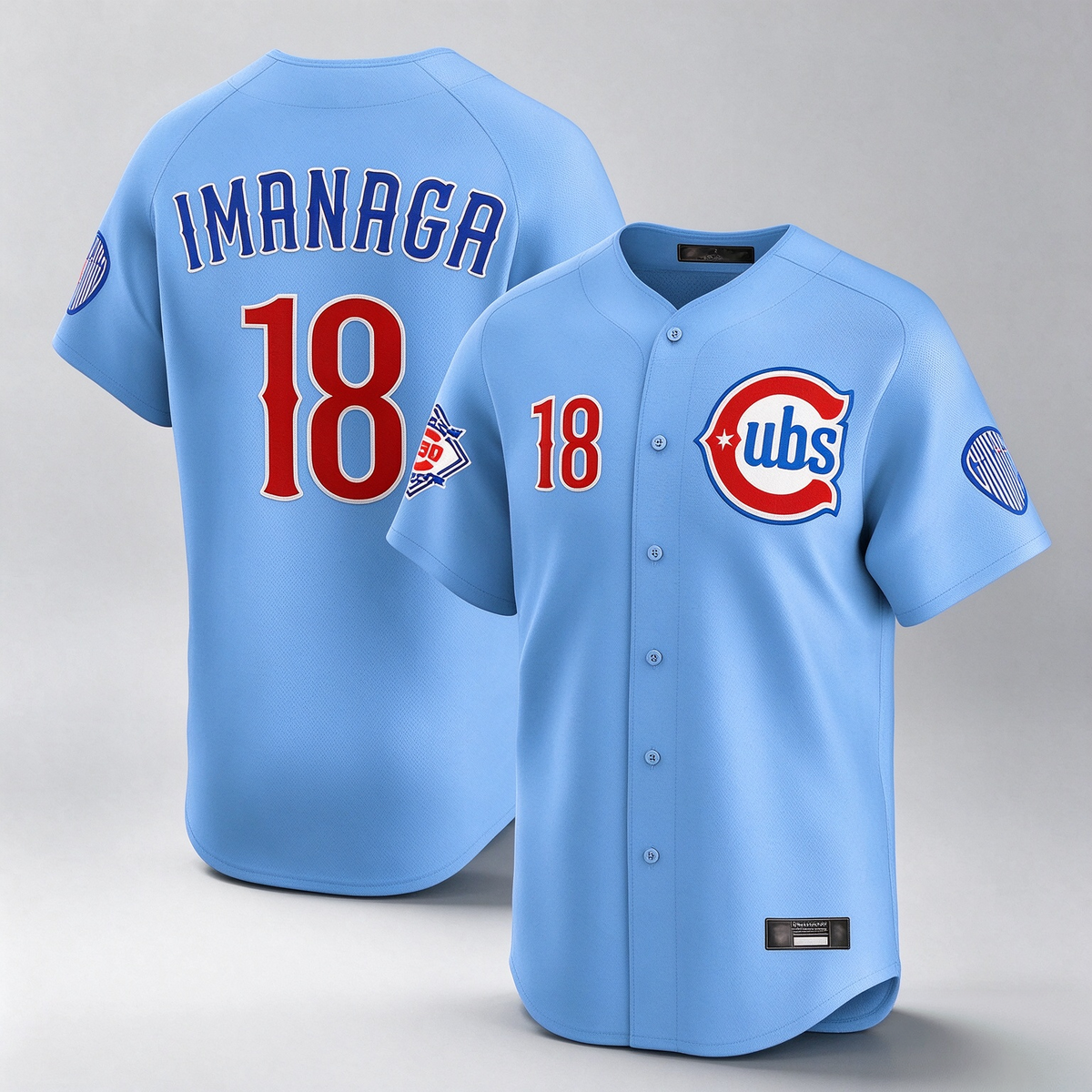 Chicago Cubs #18 Shota Imanaga Player Light Blue 150th Anniversary Limited Home Stitched Baseball Jersey