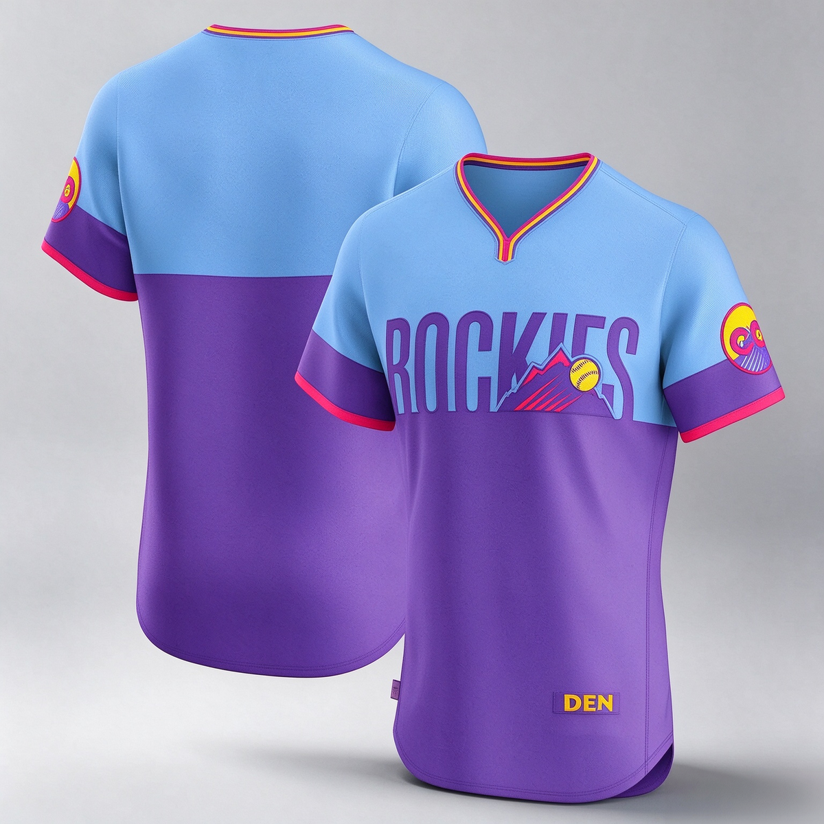 Colorado Rockies Purple 2025 City Connect Elite Baseball Jersey