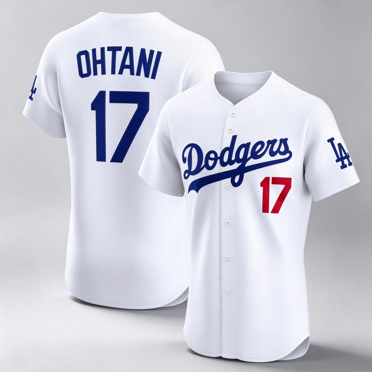 Los Angeles Dodgers #17 Shohei Ohtani White Home Elite Baseball Jersey