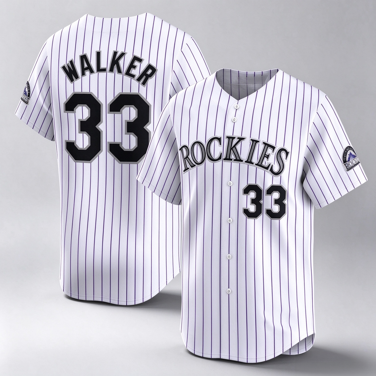 Colorado Rockies #33 Larry Walker White Home Limited Stitched Baseball Jersey