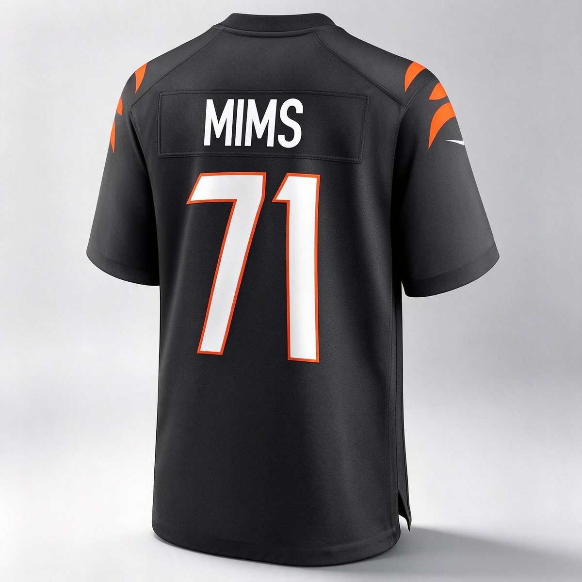 C.Bengals #71 Amarius Mims Black Player Game Stitched Football American Jersey