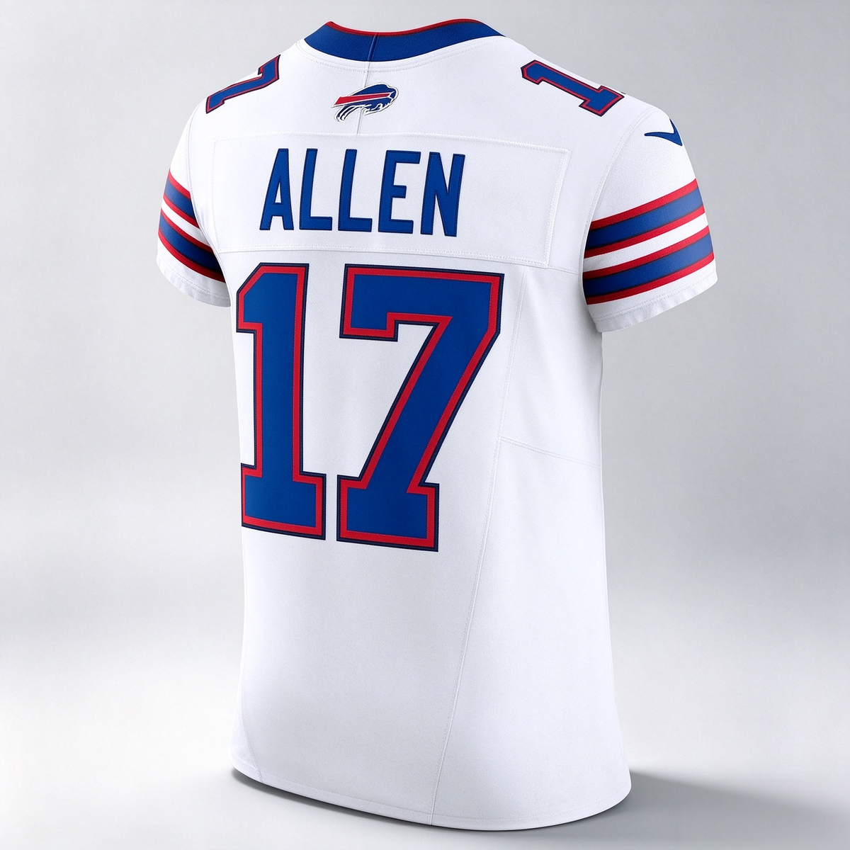 B.Bills #17 Josh Allen White Vapor F.U.S.E. Elite Stitched Football American Jersey