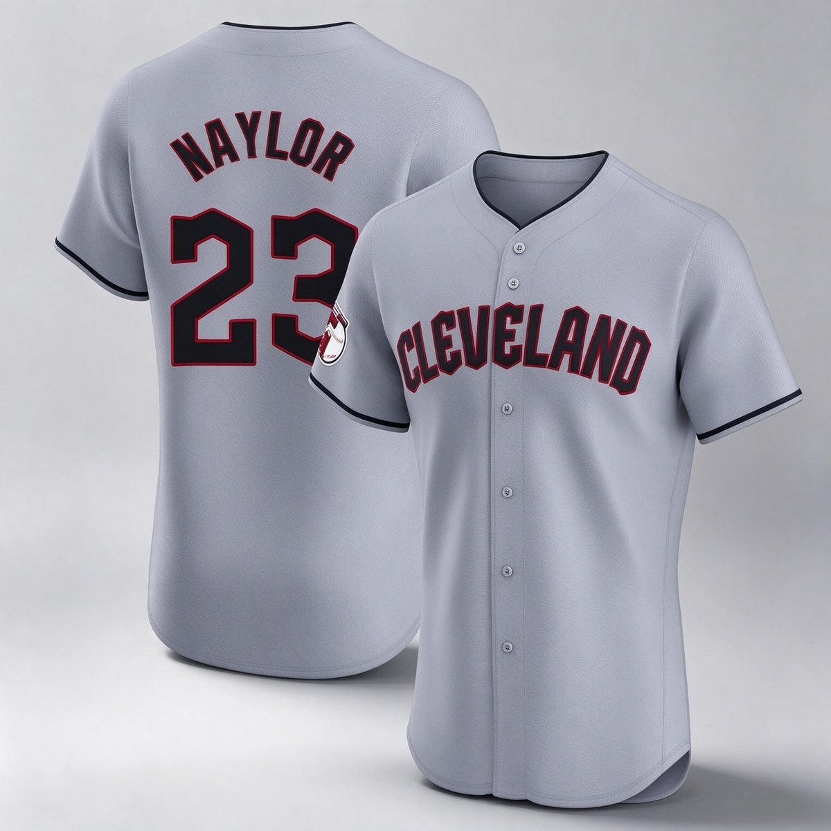 Cleveland Guardians #23 Bo Naylor Player Gray Road Limited Elite Home Stitched Baseball Jersey