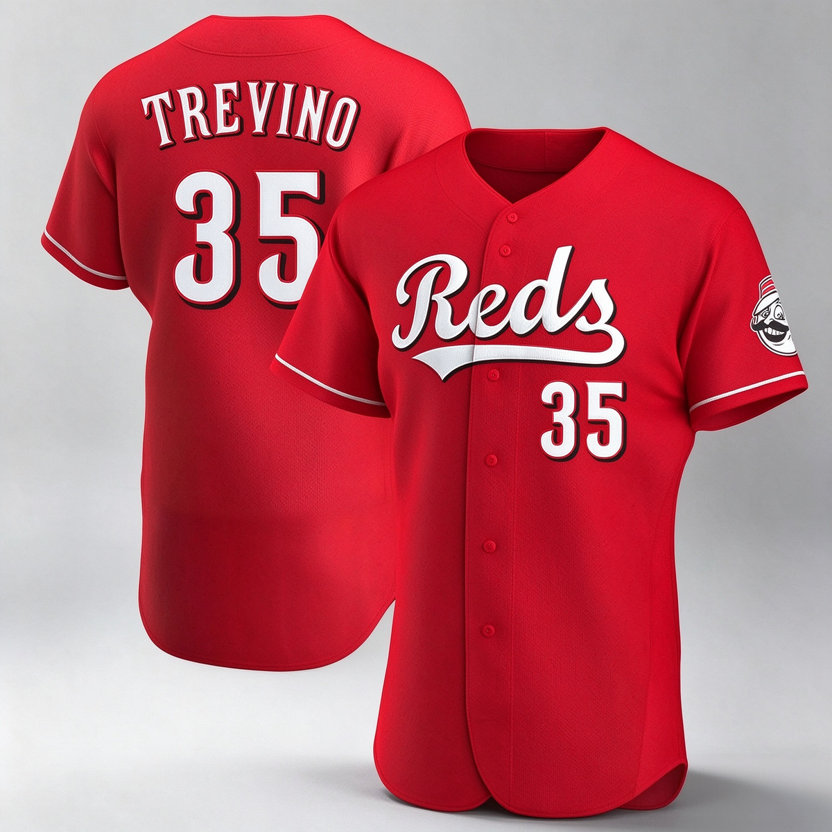 Cincinnati Reds #35 Jose Trevino Player Red Limited Elite Home Stitched Baseball Jersey