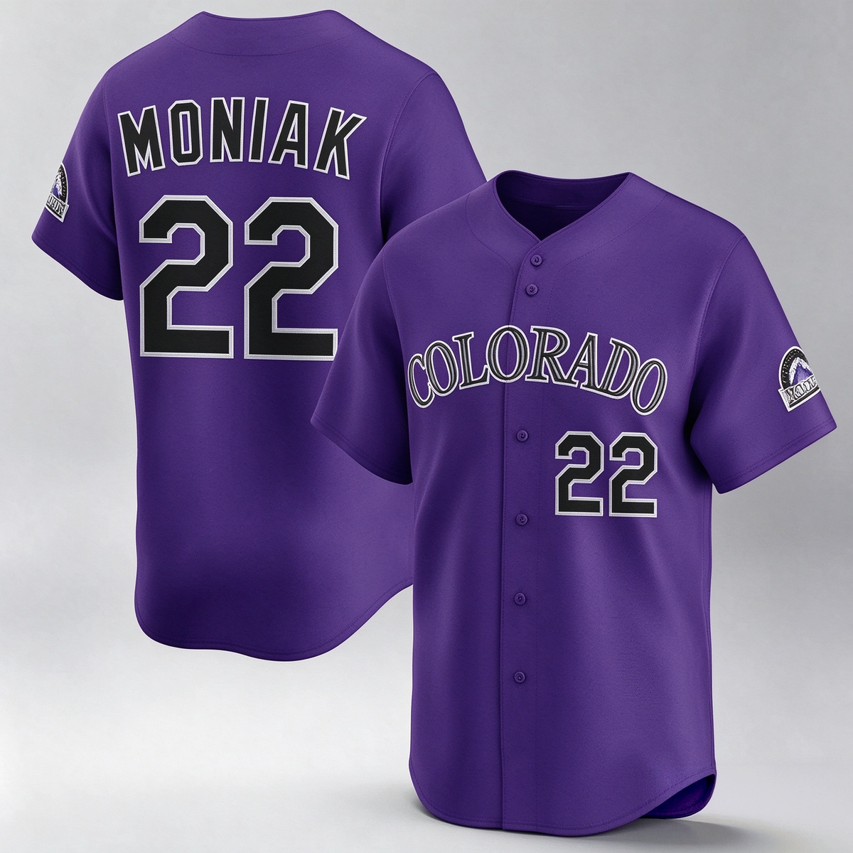Colorado Rockies #22 Mickey Moniak Purple Limited Stitched Baseball Jersey