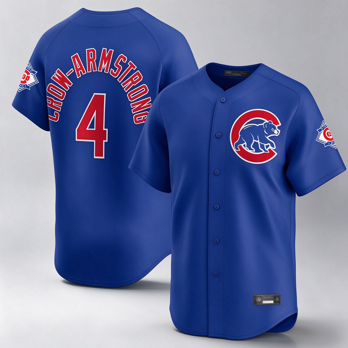 Chicago Cubs #4 Pete Crow-Armstrong Player Royal 150th Anniversary Limited Home Stitched Baseball Jersey
