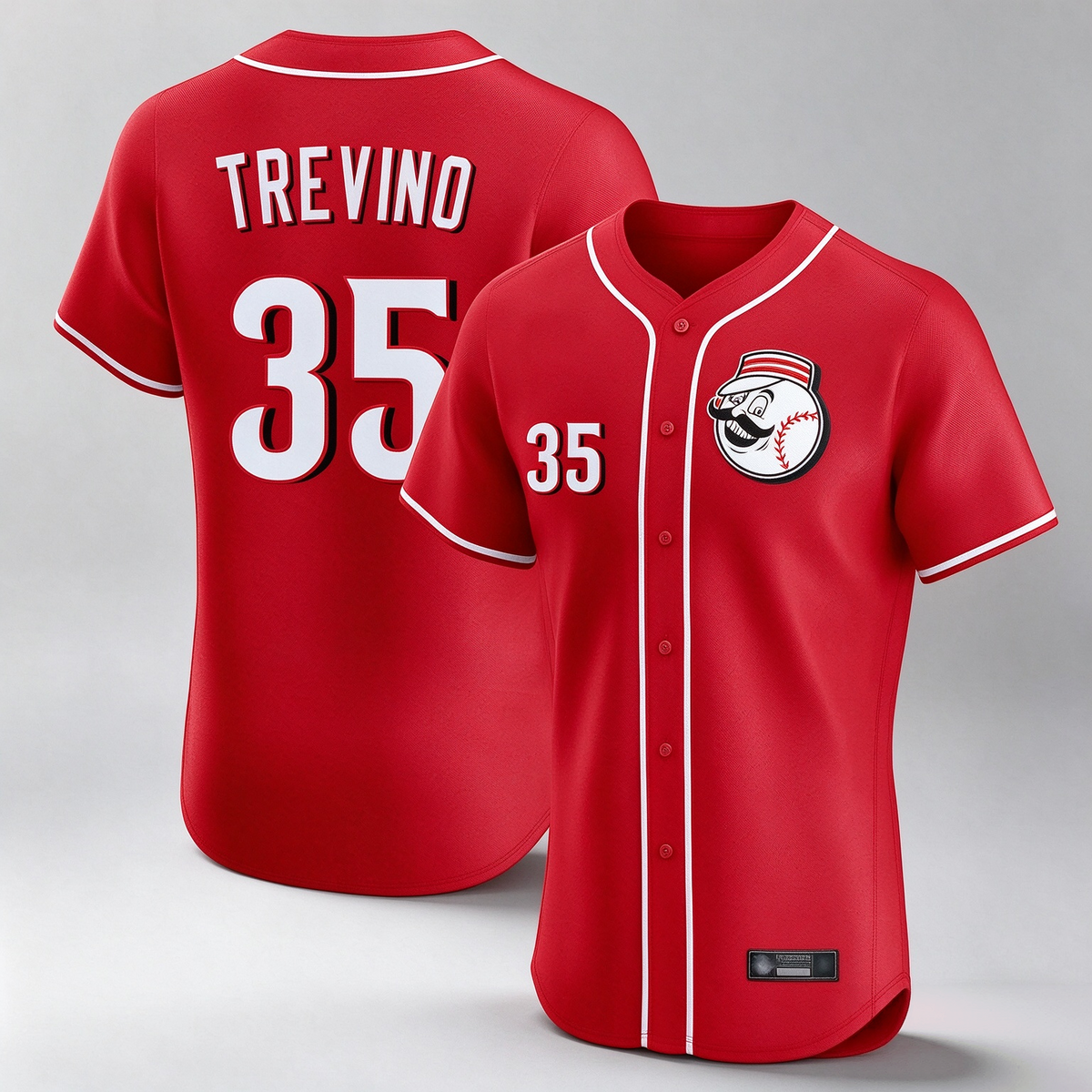 Cincinnati Reds #35 Jose Trevino Player Red Limited Elite Home Game Stitched Baseball Jersey