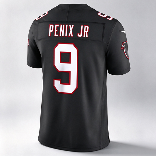 A.Falcons #9 Michael Penix Jr. Black Alternate Throwback Vapor F.U.S.E. Stitched Limited Football Jersey