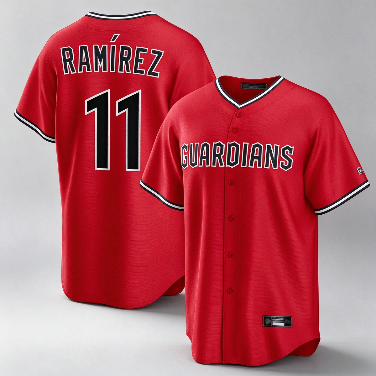 Cleveland Guardians #11 Jose Ramirez Player Red Home Game Stitched Baseball Jersey