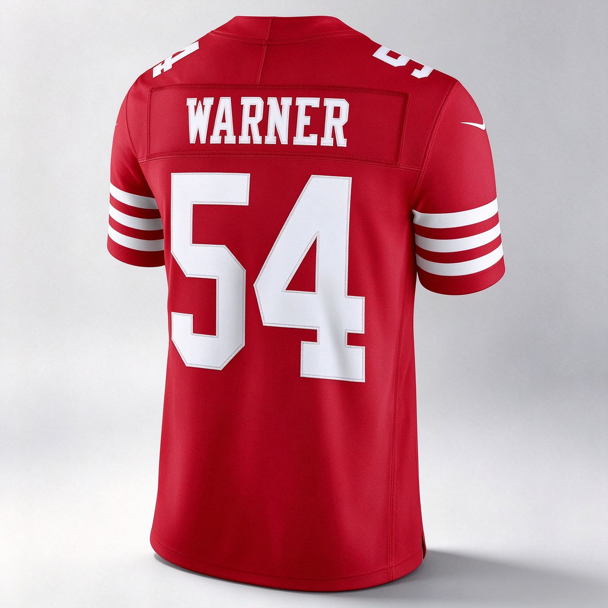 SF.49ers #54 Fred Warner Scarlet Team Vapor F.U.S.E. Stitched Limited Football Jersey