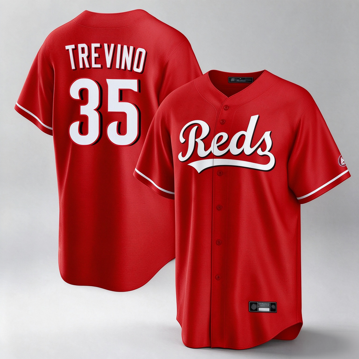 Cincinnati Reds #35 Jose Trevino Player Red Home Game Stitched Baseball Jersey