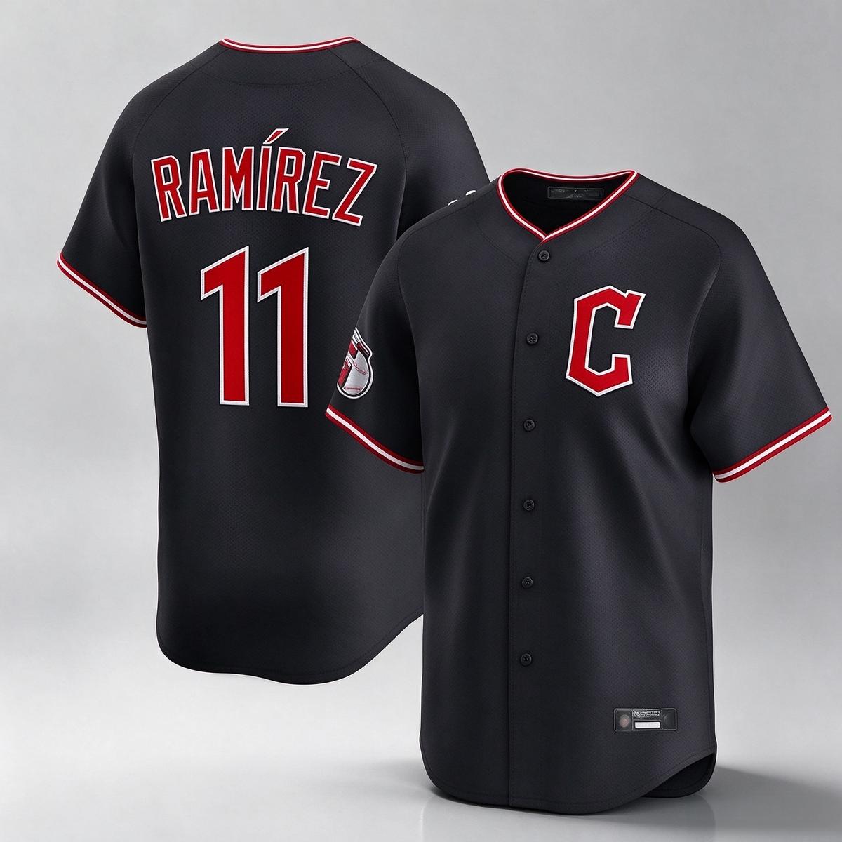Cleveland Guardians #11 Jose Ramirez Player Navy Limited Home Stitched Baseball Jersey