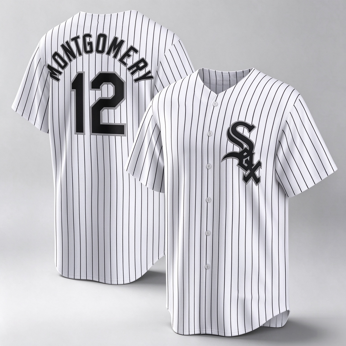 Chicago White Sox #12 Colson Montgomery White Home Replica Baseball Jersey