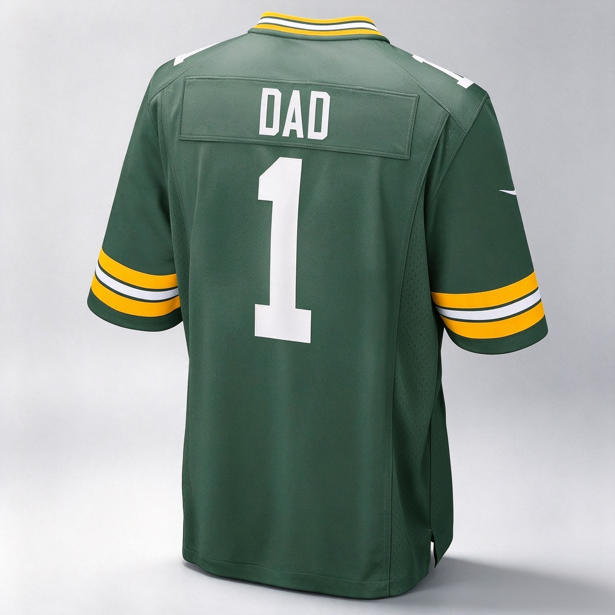 GB.Packers Number #1 Dad Green Game Stitched Football American Jersey
