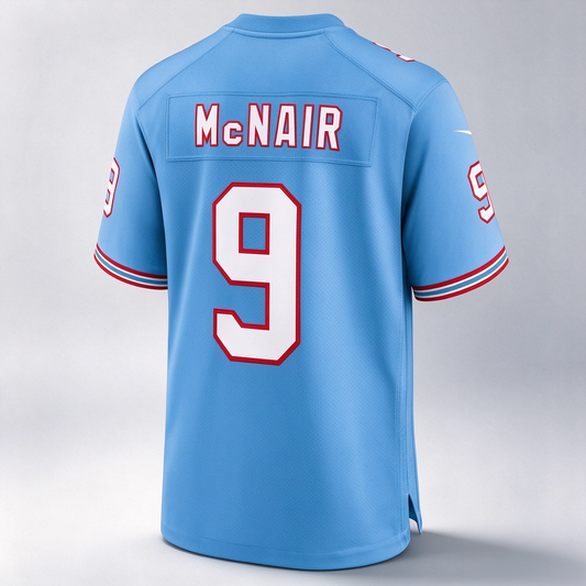 T.Titans #9 Steve McNair Light Blue Retired Player Alternate Game Football Jersey