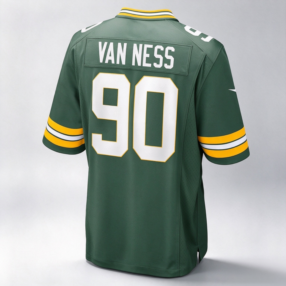 GB.Packers #90 Lukas Van Ness Green Game Stitched Football American Jersey