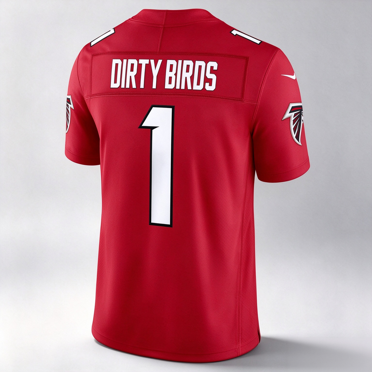 A.Falcons #1 Dirty Birds Red Team Vapor F.U.S.E. Stitched Limited Football Jersey